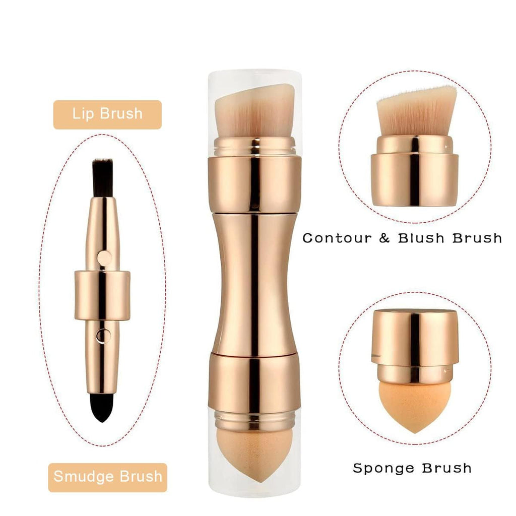 Portable 4 in 1 Makeup Brush