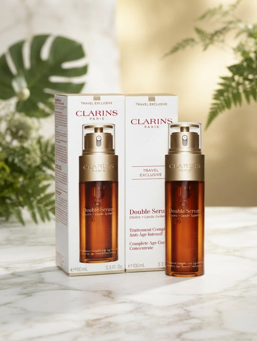 2 pack Clarins Age Control Face Serum Concentrate 3.3 Oz NIB Fit And Glow