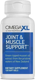 Omega XL 120 Softgels Joint & Muscle Support Omega-3 Green Lipped Mussel Supplem FitAndGlow