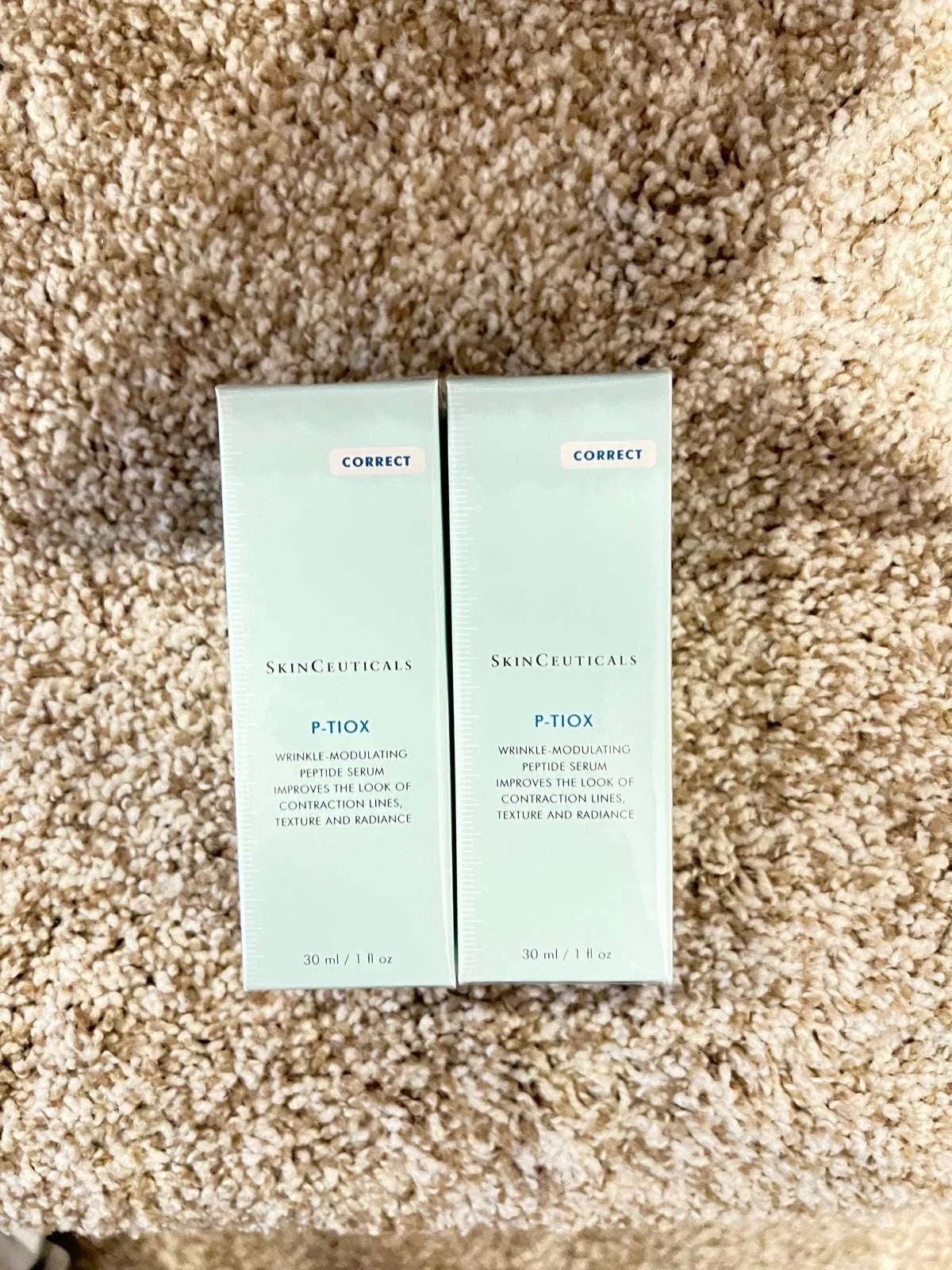 2 Pack NEW Skinceuticals P-TIOX Wrinkle-Modulating Peptide Serum 1 fl oz/30ml Fit And Glow