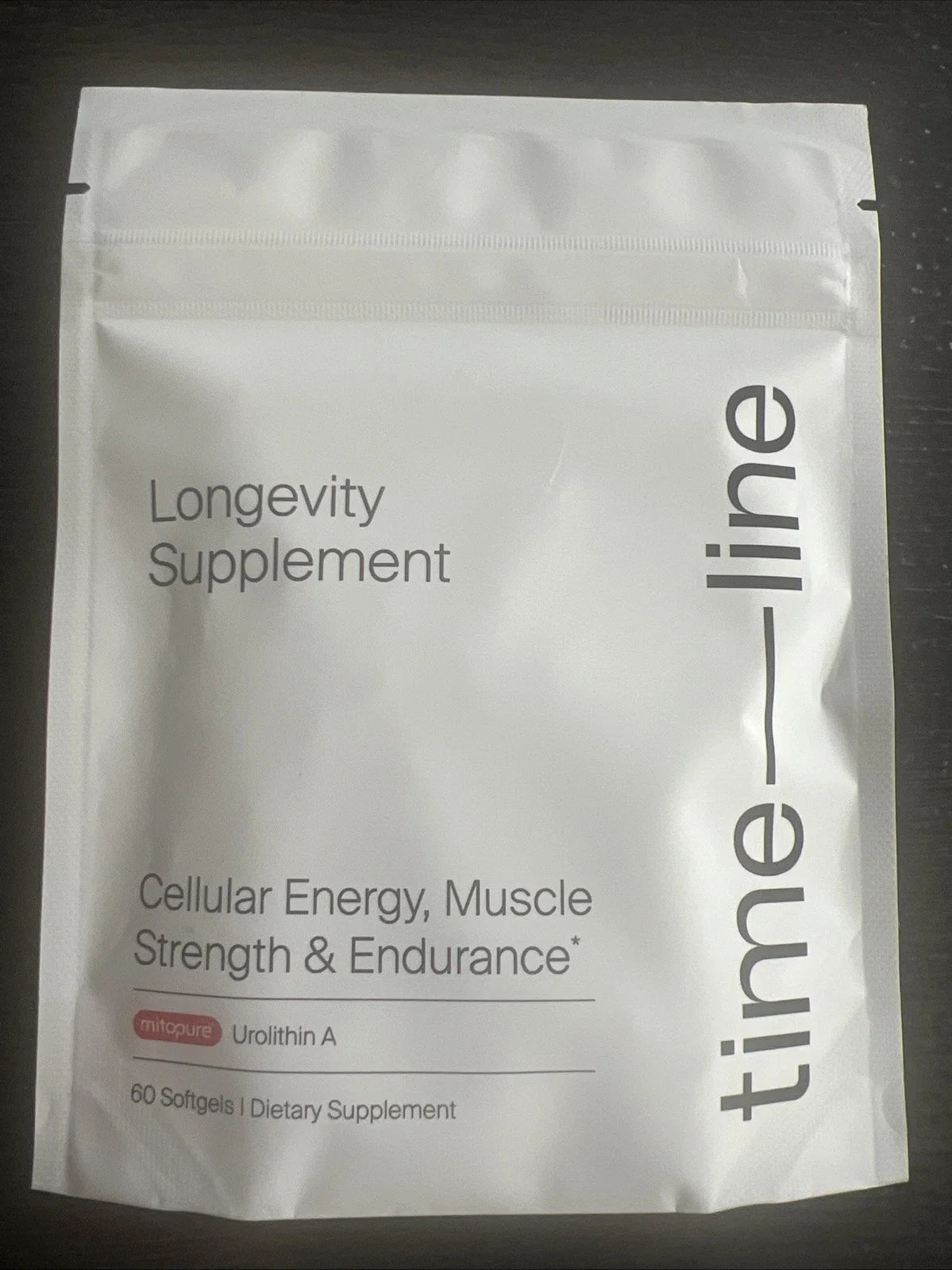 Time-Line Longevity Supplement Mitopure Urolithin A 60 Softgels Exp 2/2027 New! Fit And Glow