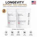 Pack of 2 Time-Line Longevity Supplement Mitopure Urolithin A 60 Softgels New Fit And Glow