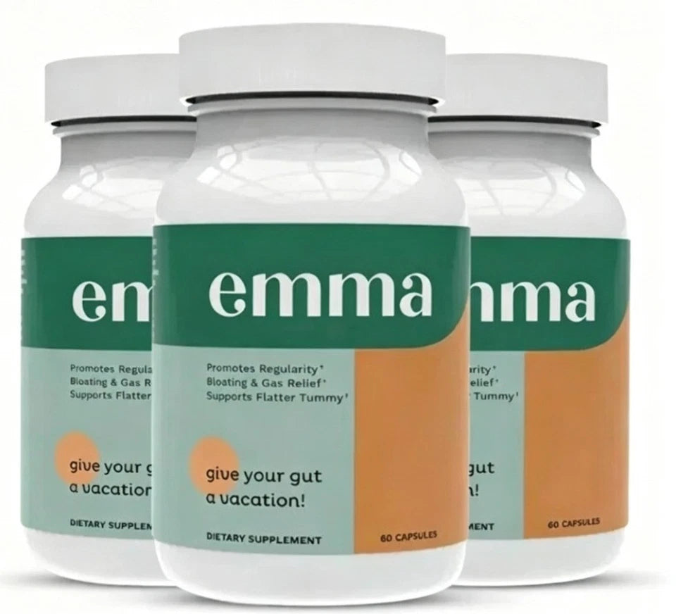 Emma Gut Health Doctors Endorsed Supplement 60 Capsules -Relief from Gas