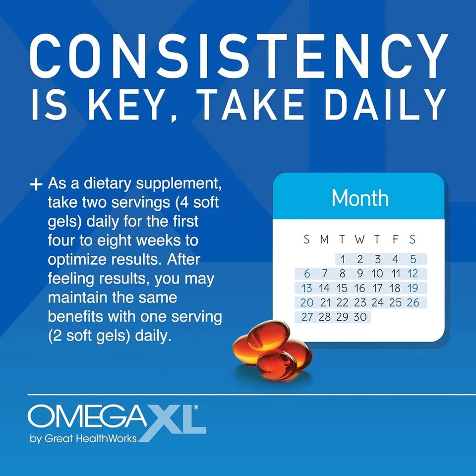 OmegaXL Joint Support Supplement for Relief Natural Muscle Support 300 Soft 2029