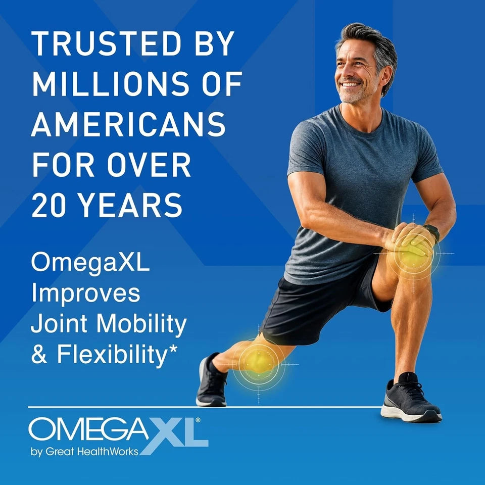 OmegaXL Joint Support Supplement for Relief Natural Muscle Support 300 Soft 2029