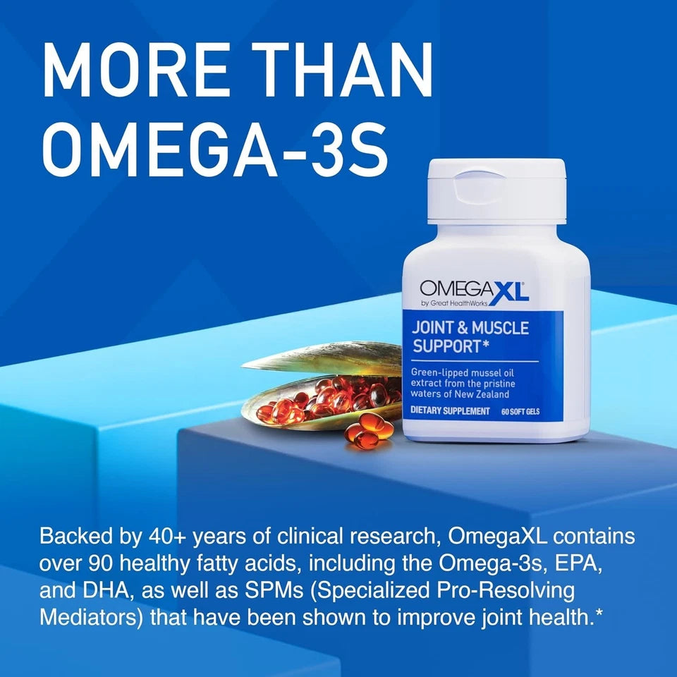 OmegaXL Joint Support Supplement for Relief Natural Muscle Support 300 Soft 2029