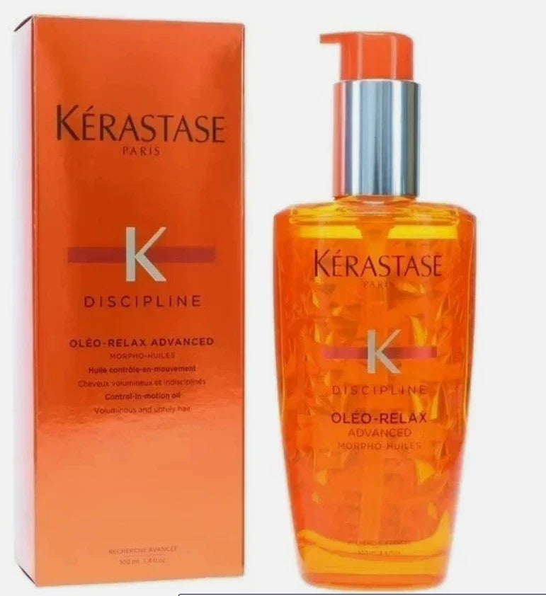 Kerastase Discipline Oleo-Relax Advanced Hair Smoothing Oil 3.4oz / 100ml Fit And Glow