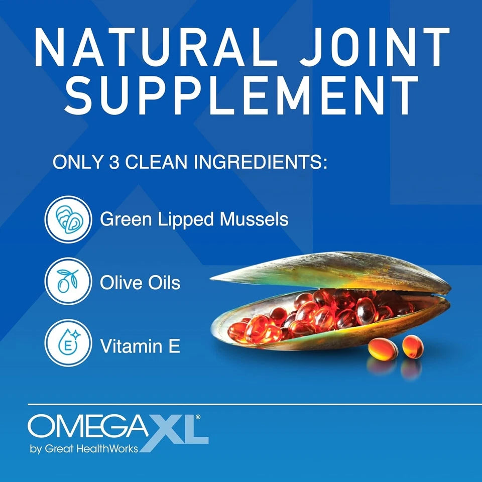 OmegaXL Joint Support Supplement for Relief Natural Muscle Support 300 Soft 2029