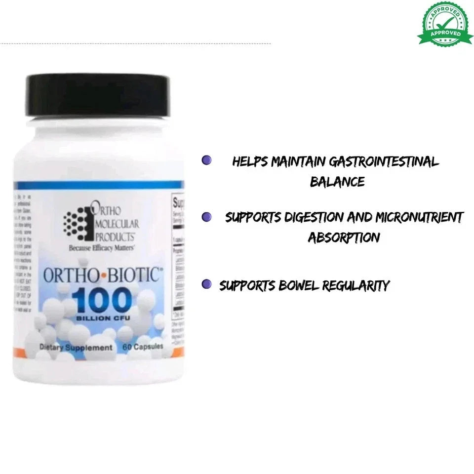 ORTHO BIOTIC 60 CAPSULES Digestive & Gut Health Support Fit And Glow