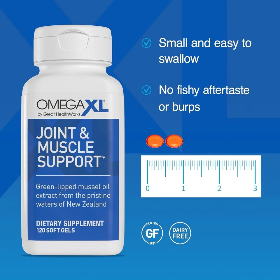 OmegaXL Joint Support Supplement for Relief Natural Muscle Support 300 Soft 2029