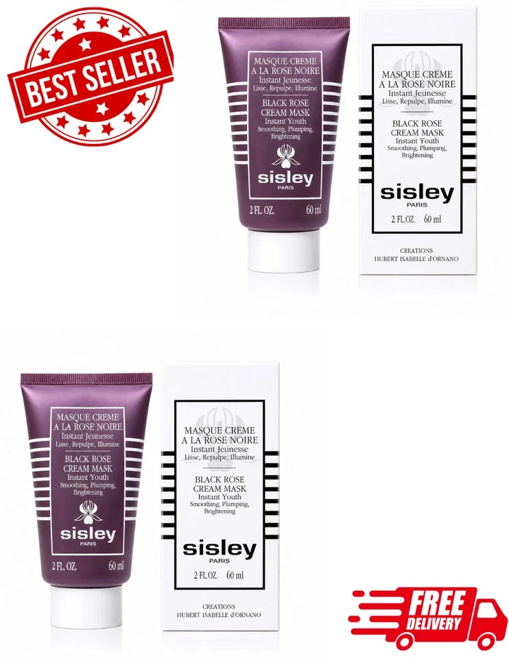 2pack Sisley Black Rose Cream Mask Instant Youth - 60ml/2oz Fit And Glow