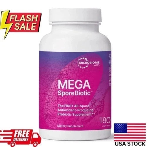 Mega Sporebiotic 180 Softgels Spore advanced Probiotic Supports Gut Health Diges Fit And Glow